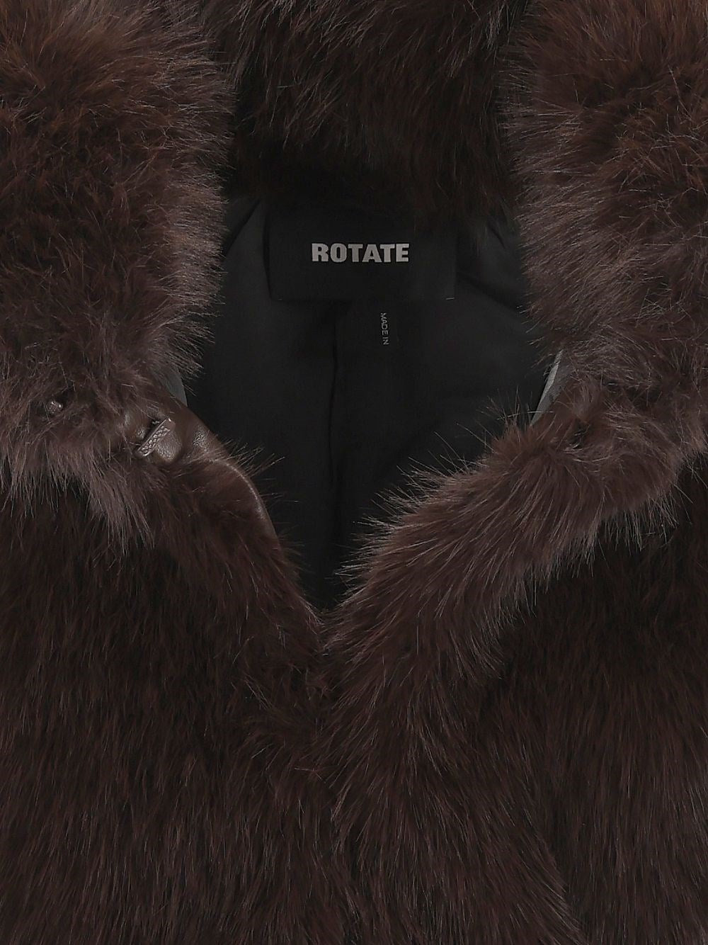 Rotate Women Faux Fur Cropped Jacket