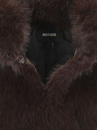 Rotate Women Faux Fur Cropped Jacket