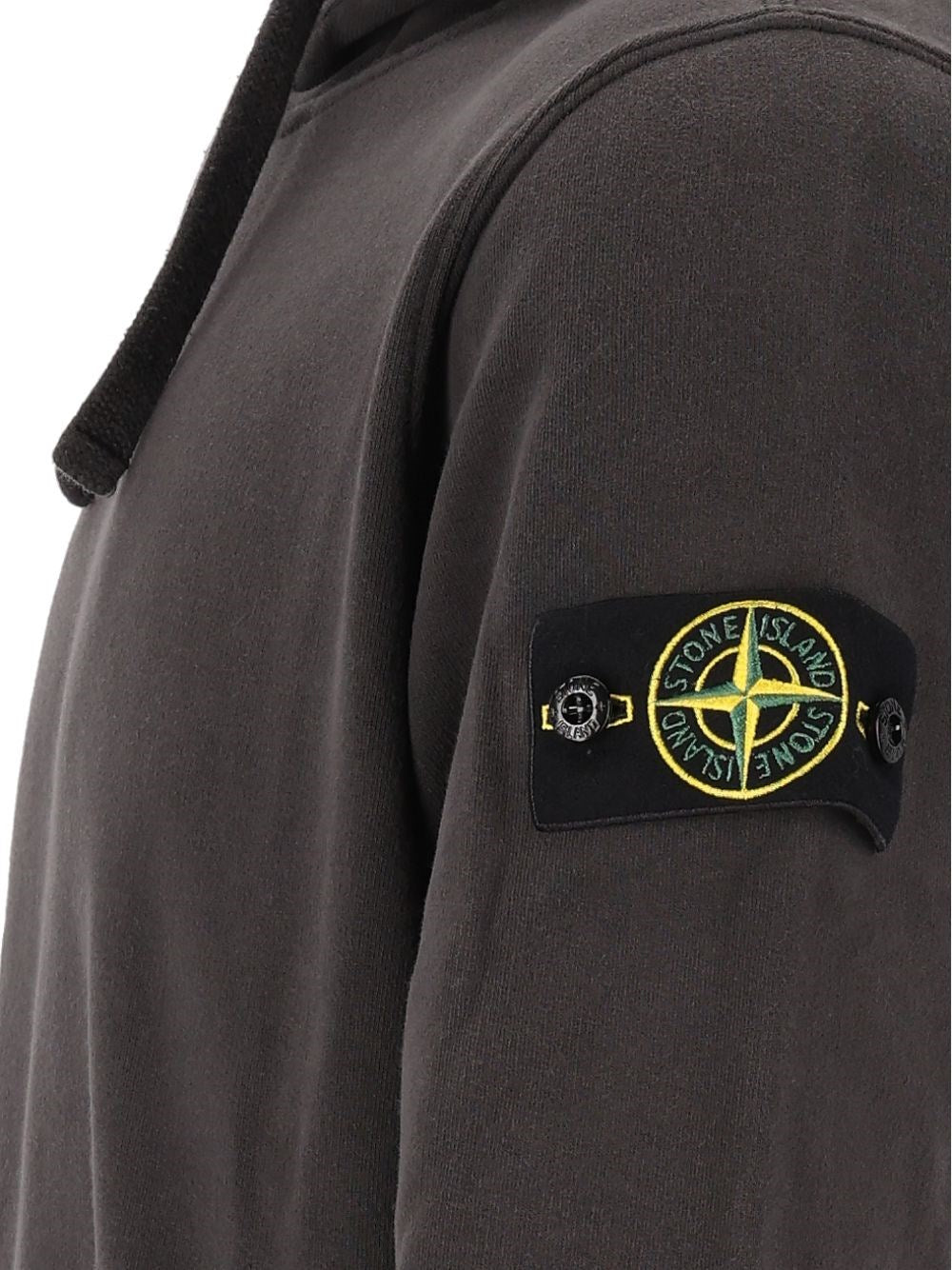 Stone Island Men Brushed Organic Cotton Hoodie