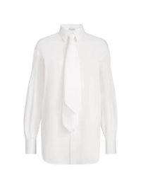 Brunello cucinelli Brunello Cucinelli Women Shirt With Tie And Monili