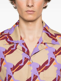 Gucci Men `Twisted Surf On Pop` Print Shirt