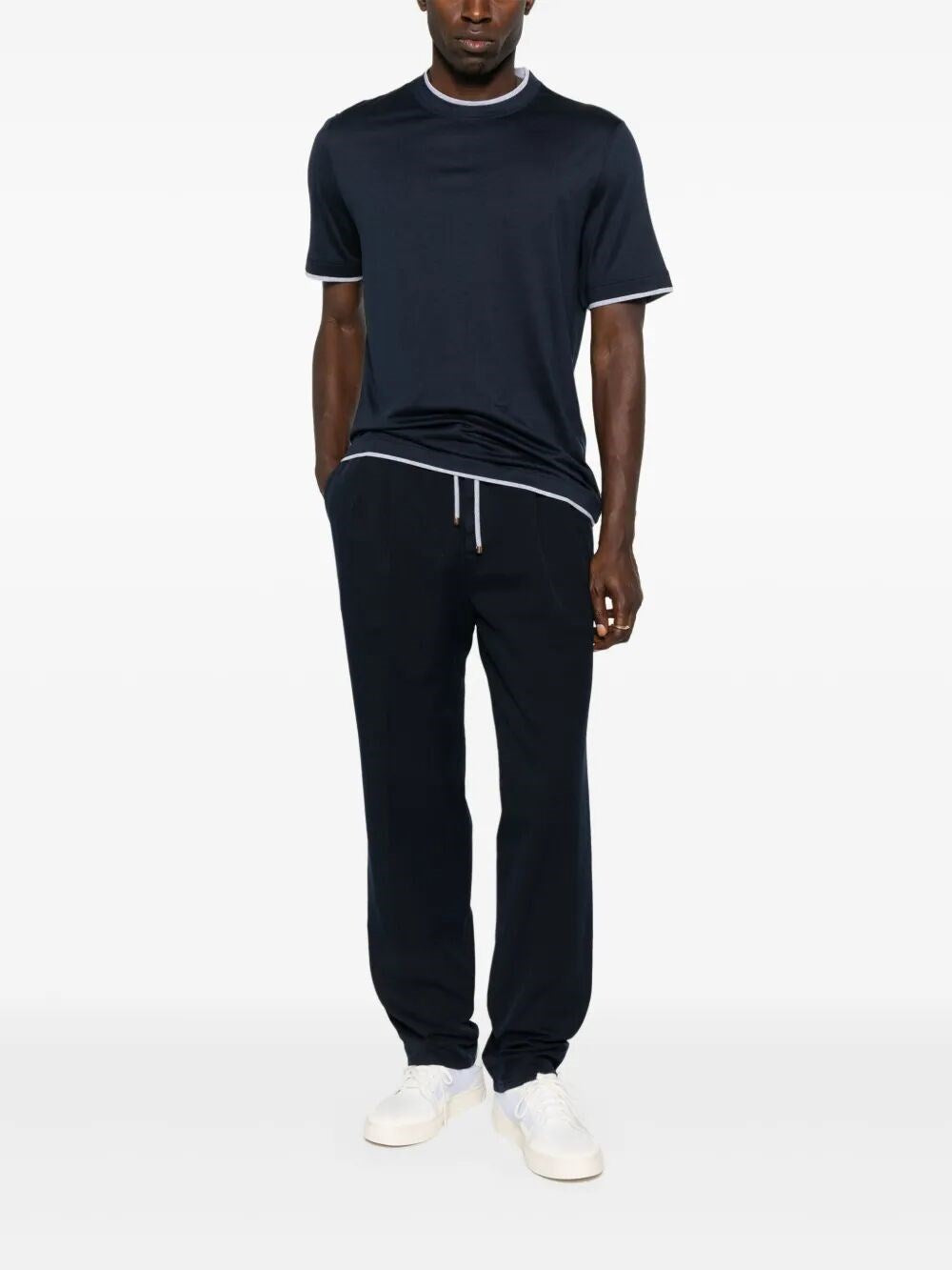 Brunello Cucinelli Men T-Shirt With Faux-Layering
