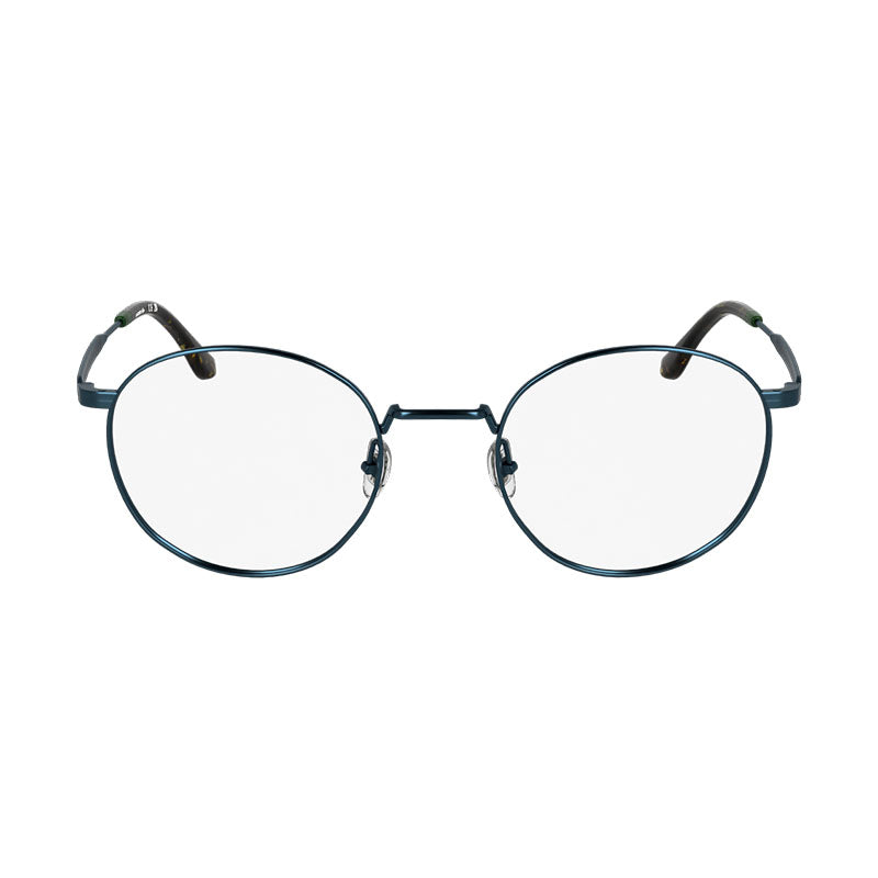 Lacoste Eyeglasses Round Full Rim, Gold Frame and Clear Demo Lenses Lens L2308714