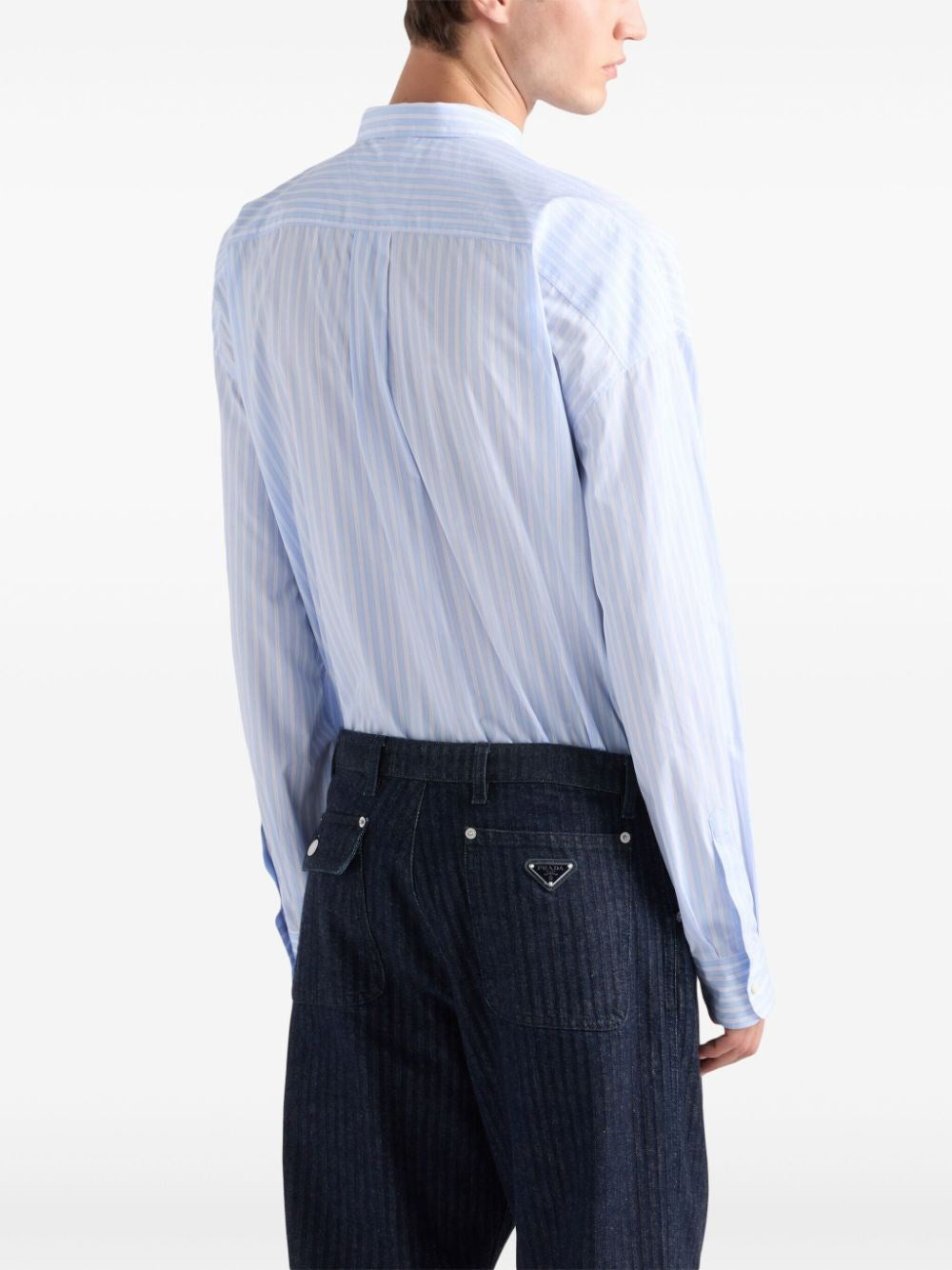 Prada Men Striped Shirt