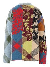 Dries Van Noten Men Patchwork Wool Sweater