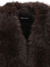 Rotate Rotate Women Faux-Fur Collar Jacket