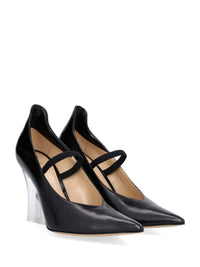 Fendi Fendi Women Leather Pumps With Transparent Heel