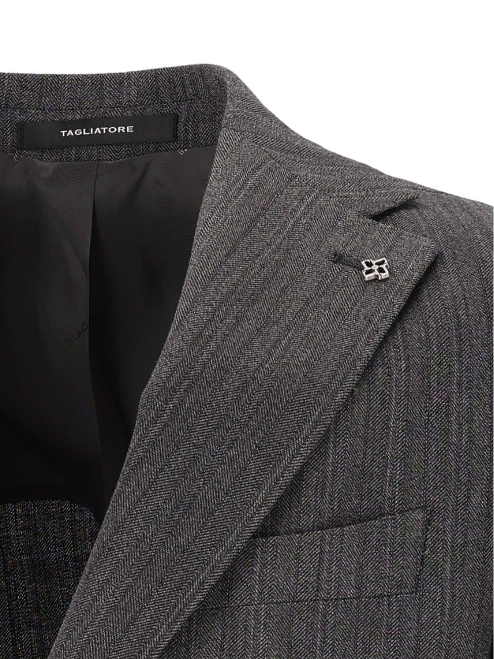 Tagliatore Tagliatore Men Vesuvius Herringbone Dress