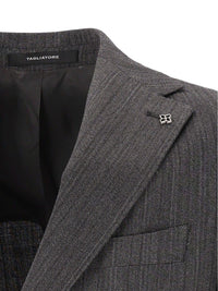 Tagliatore Tagliatore Men Vesuvius Herringbone Dress