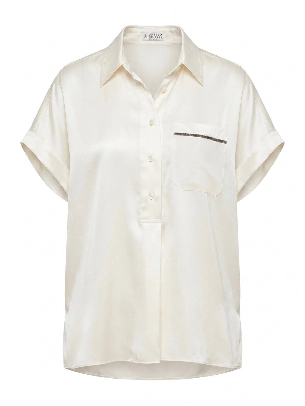 Brunello cucinelli Brunello Cucinelli Women Short Sleeves Silk Shirt
