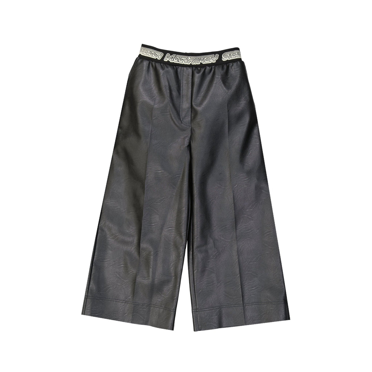 Stella Mccartney Cropped Leather Effect Pants Women