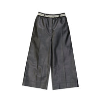 Stella Mccartney Cropped Leather Effect Pants Women