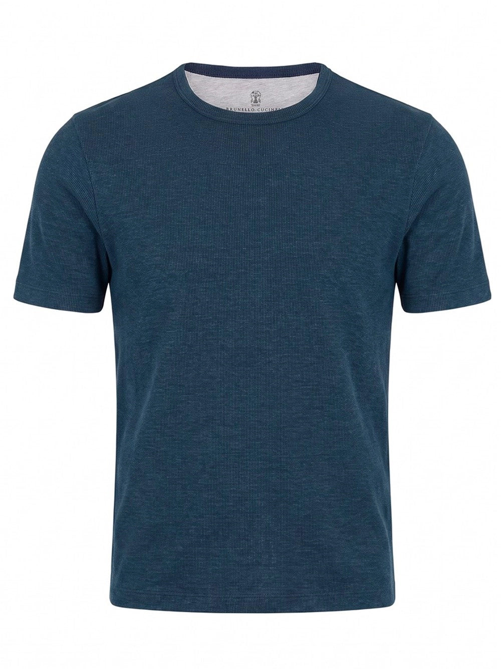 Brunello Cucinelli Men Ribbed Jersey T-Shirt