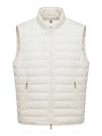 Brunello Cucinelli Men Lightweight Techno Fabric Down Vest