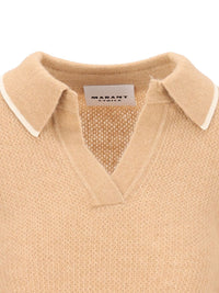 Marant Etoile Women "Nathalie-Gb" Blend Polo Sweater