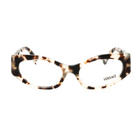 Versace Eyeglasses Oval Full Rim, Havana Grey Frame and Clear Demo Lenses Lens VE33695498