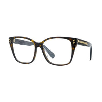 Stella McCartney Eyeglasses Square Full Rim, Dark Havana Frame and Clear Demo Lens Lens SC50027I052
