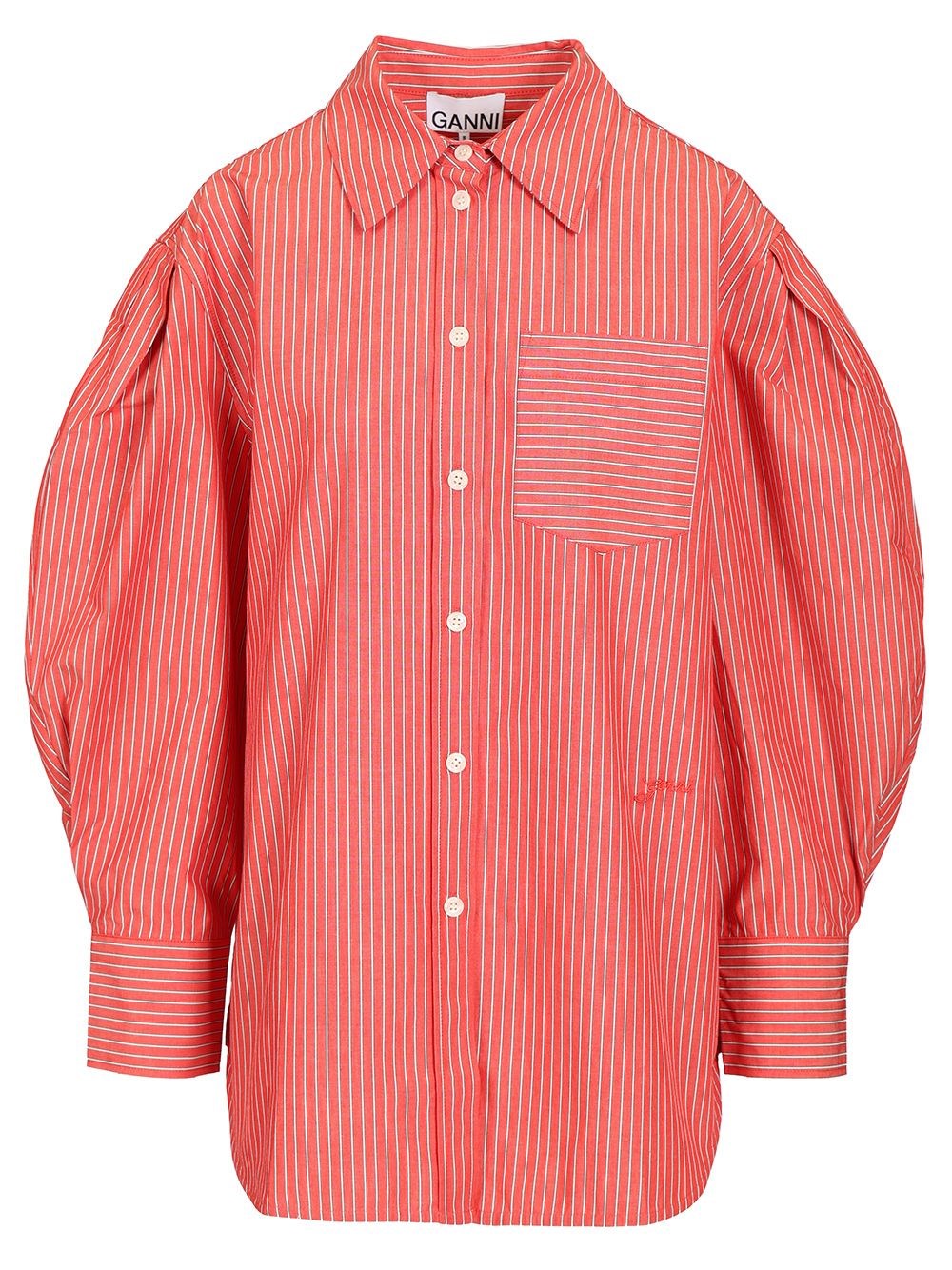 Ganni Women Oxford Shirt