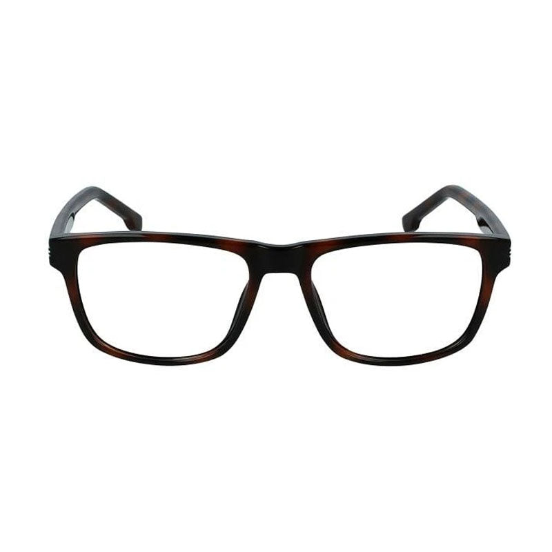 Lacoste Eyeglasses Square Full Rim, Havana Frame and Clear Demo Lens Lens L2887N230