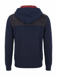 Brunello Cucinelli Men Suede And Cashmere Knit Hooded Bomber Jacket