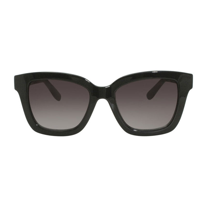 Salvatore Ferragamo Sunglasses Square Full Rim, Black Frame and Grey Gradient Lens SF955S001