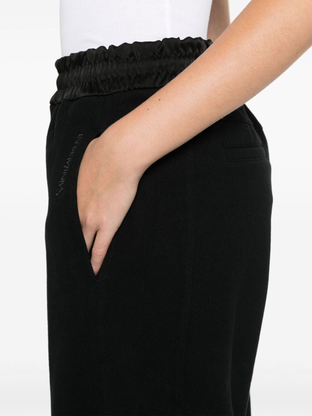 Saint laurent Saint Laurent Women Wide Leg Track Pants