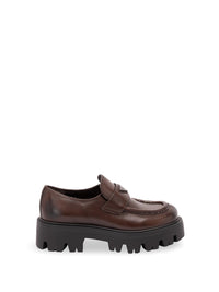 Prada Women Vintage Leather Loafers