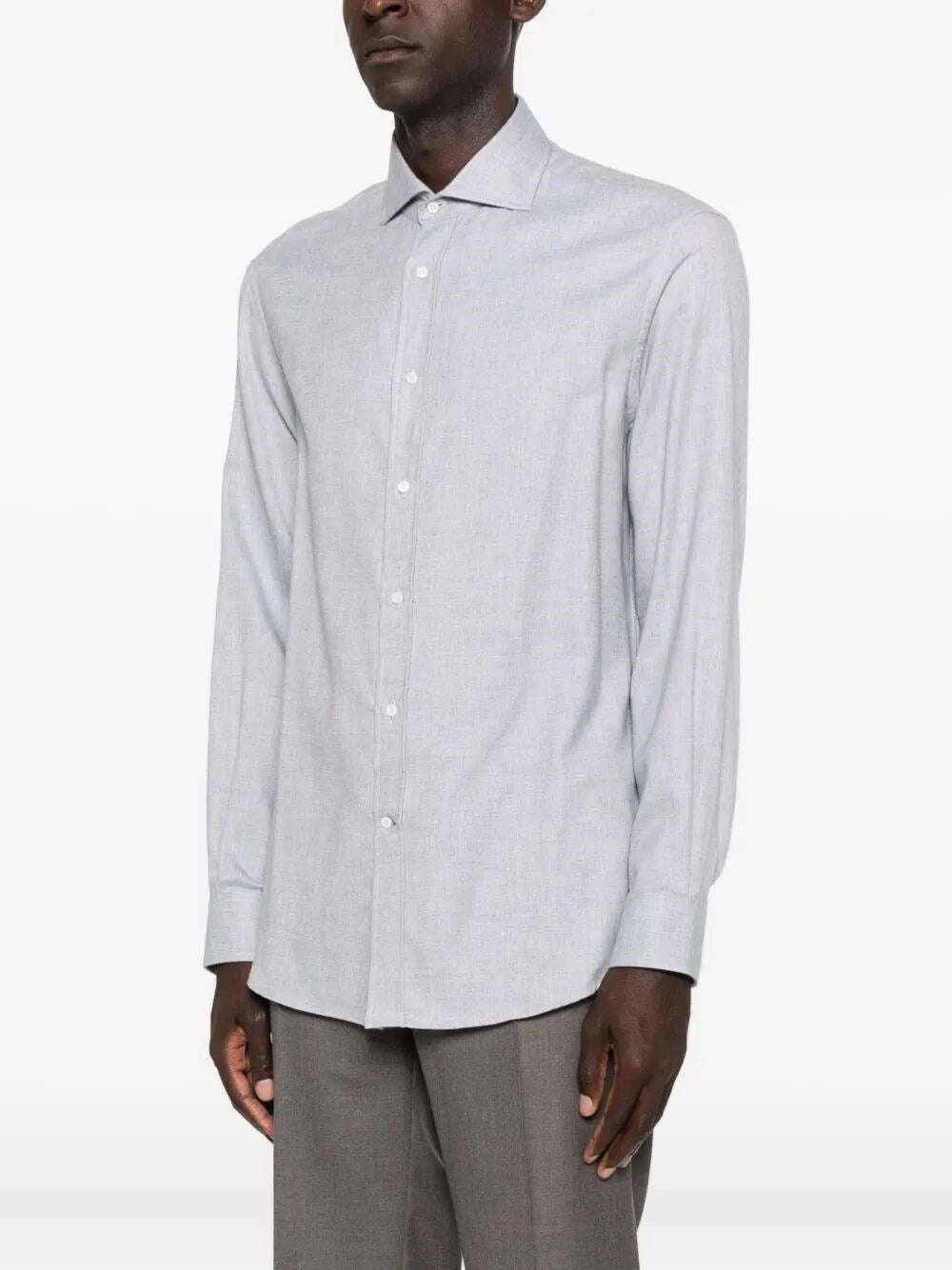 Brunello Cucinelli Men Cotton And Lyocell Shirt