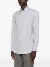 Brunello Cucinelli Men Cotton And Lyocell Shirt
