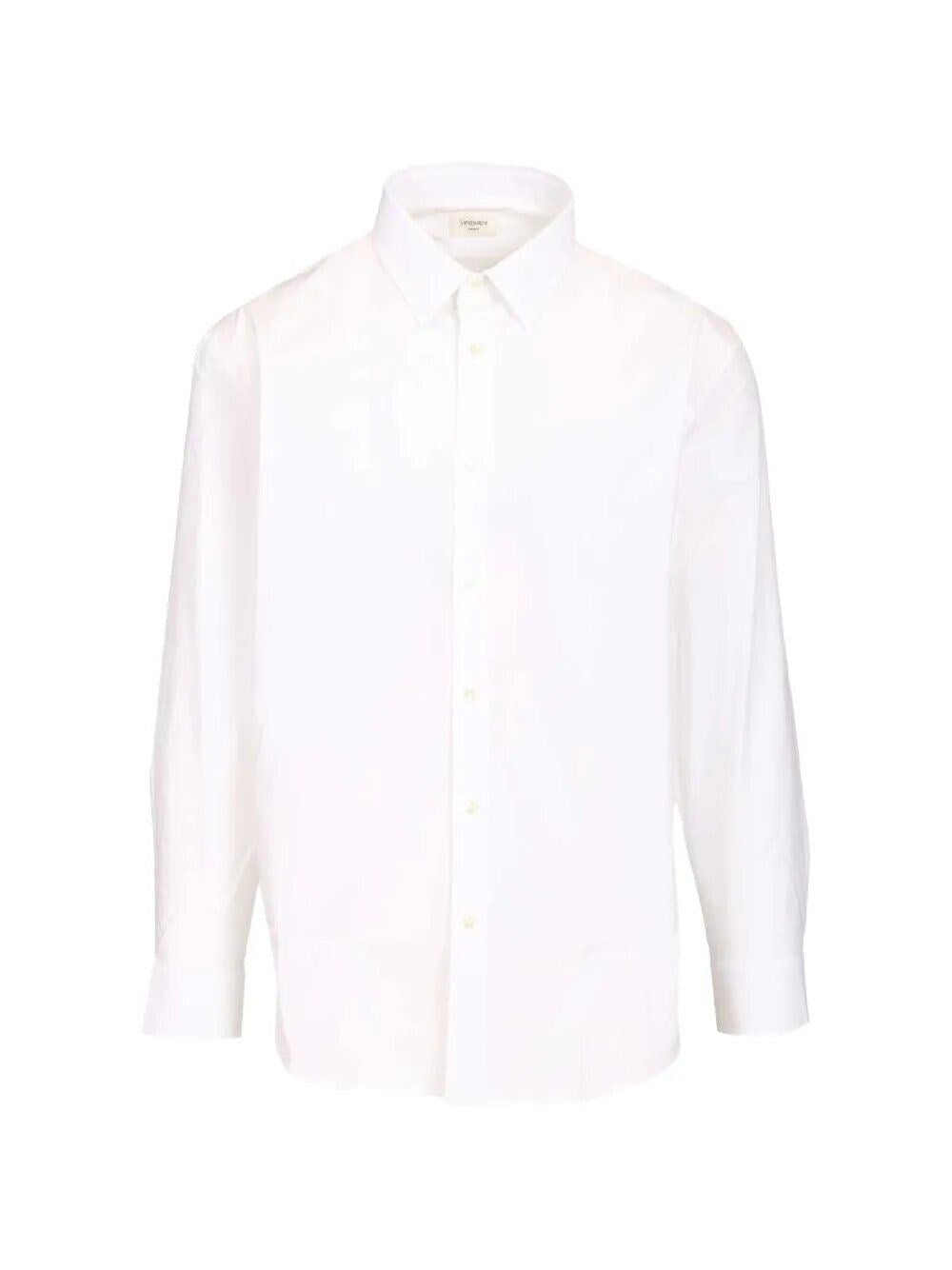 Saint Laurent Saint Laurent Men Cassandre Shirt In Stretch Cotton Poplin