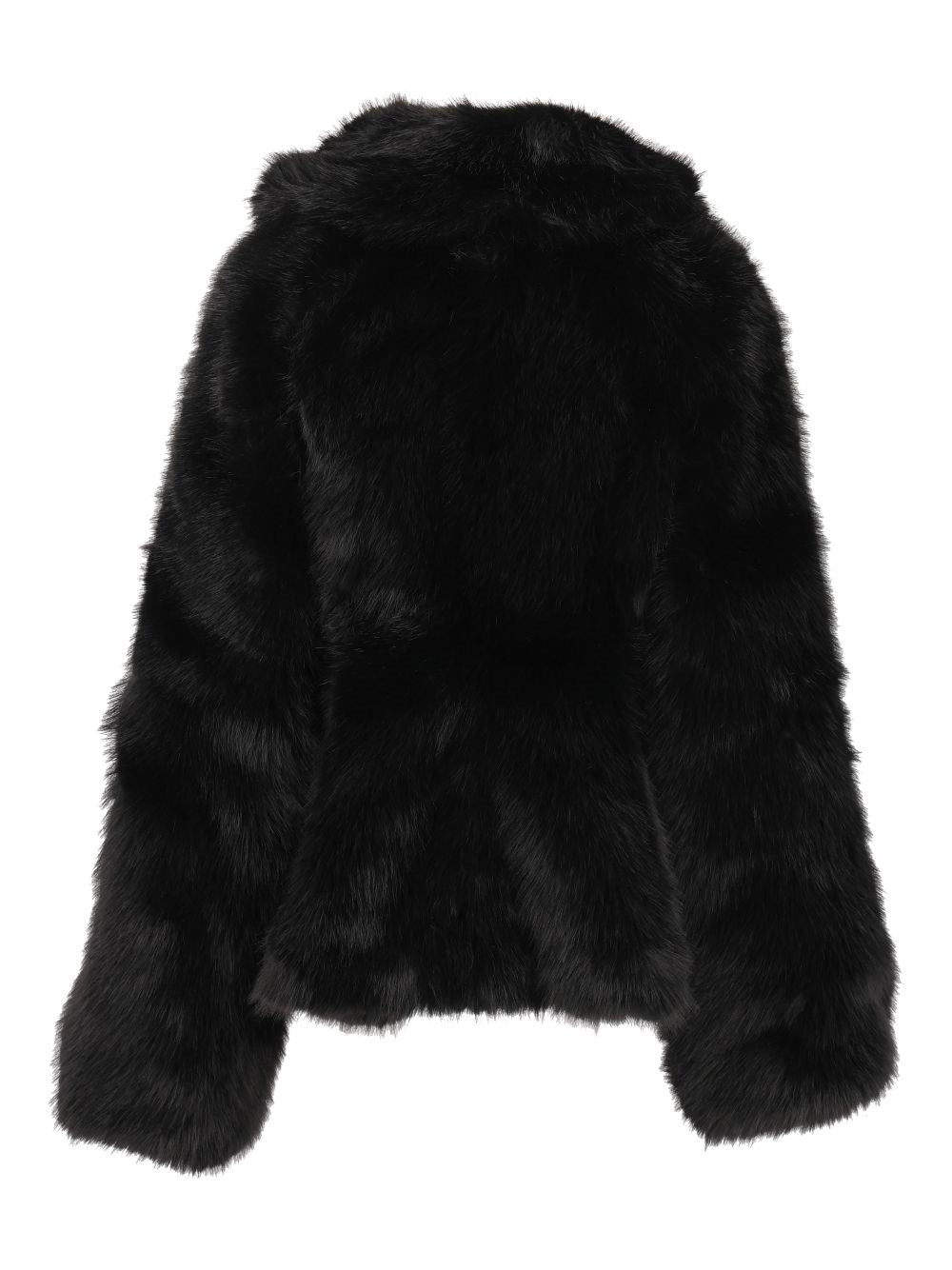 Rotate Women Faux Fur Flared Faux Fur Jacket