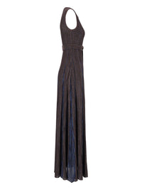 Missoni Women Long Lamé Viscose Dress With A Belt