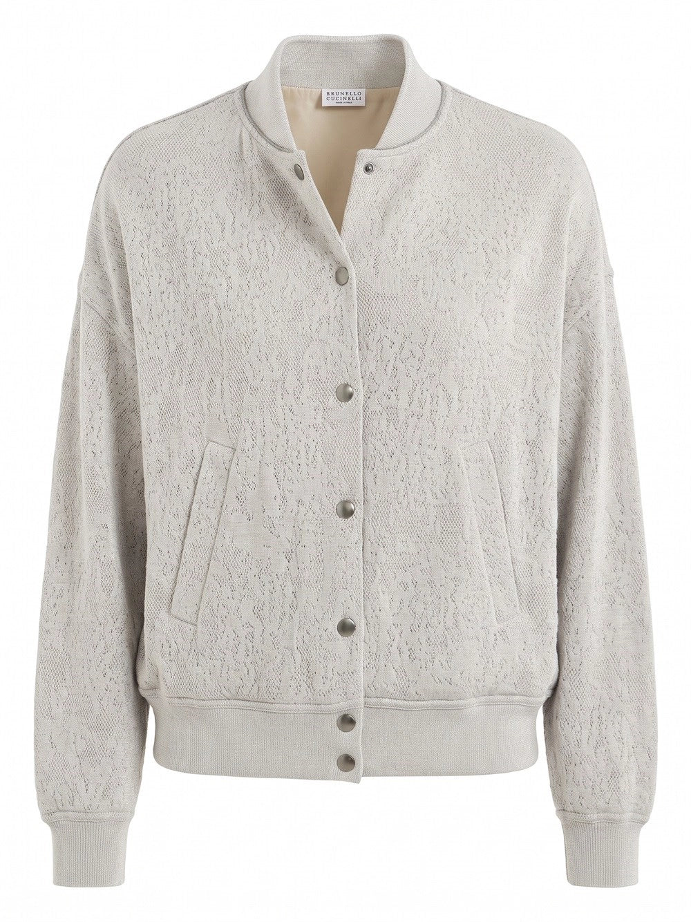 Brunello cucinelli Brunello Cucinelli Women Lace Flowers Jersey Cardigan