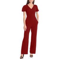 Womens Crepe Formal Jumpsuit