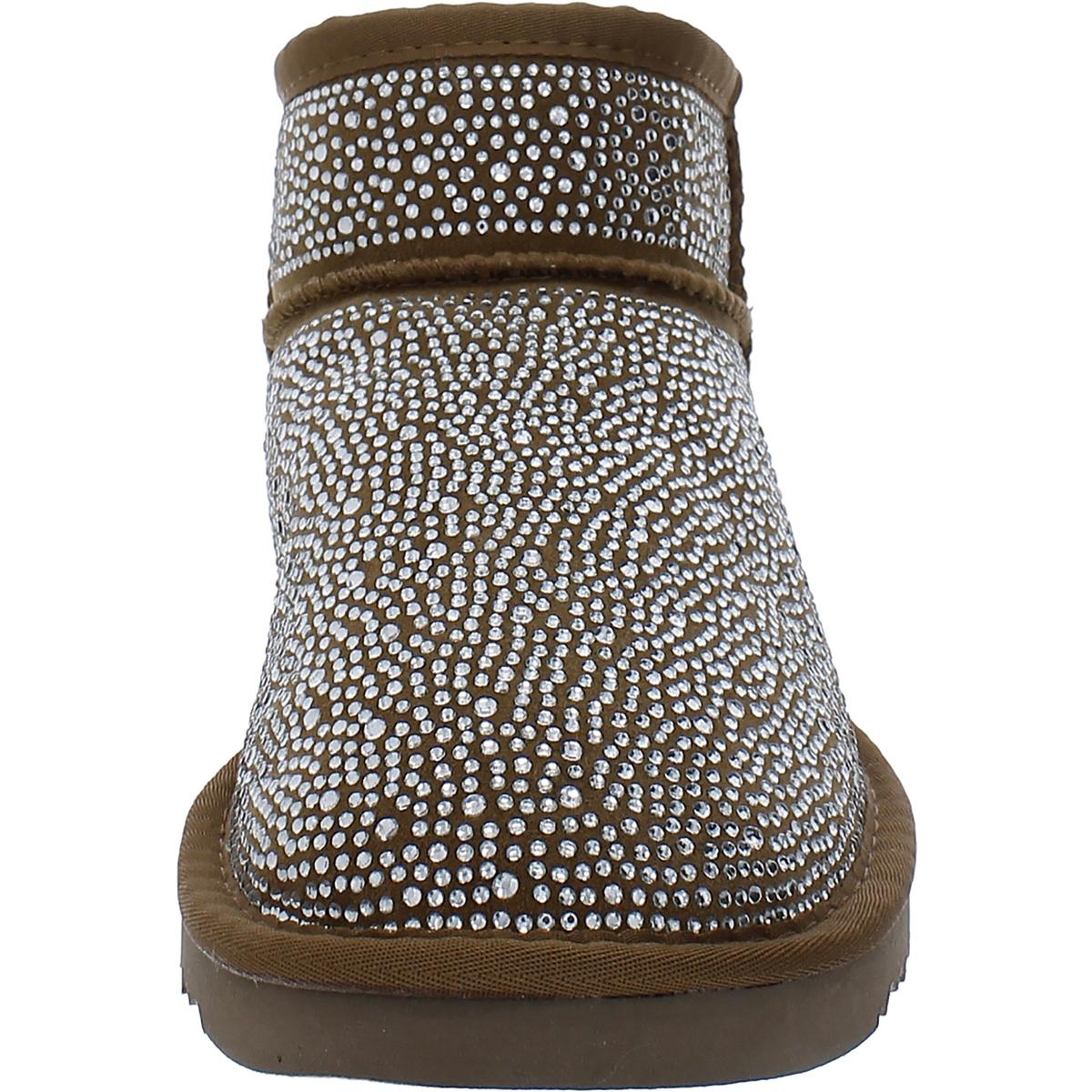 Ariee Womens Faux Fur Ankle Winter & Snow Boots