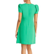 Womens Knot-Front Mini Cocktail and Party Dress