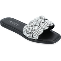 RAILLEY Womens Square Toe Braided Slide Sandals