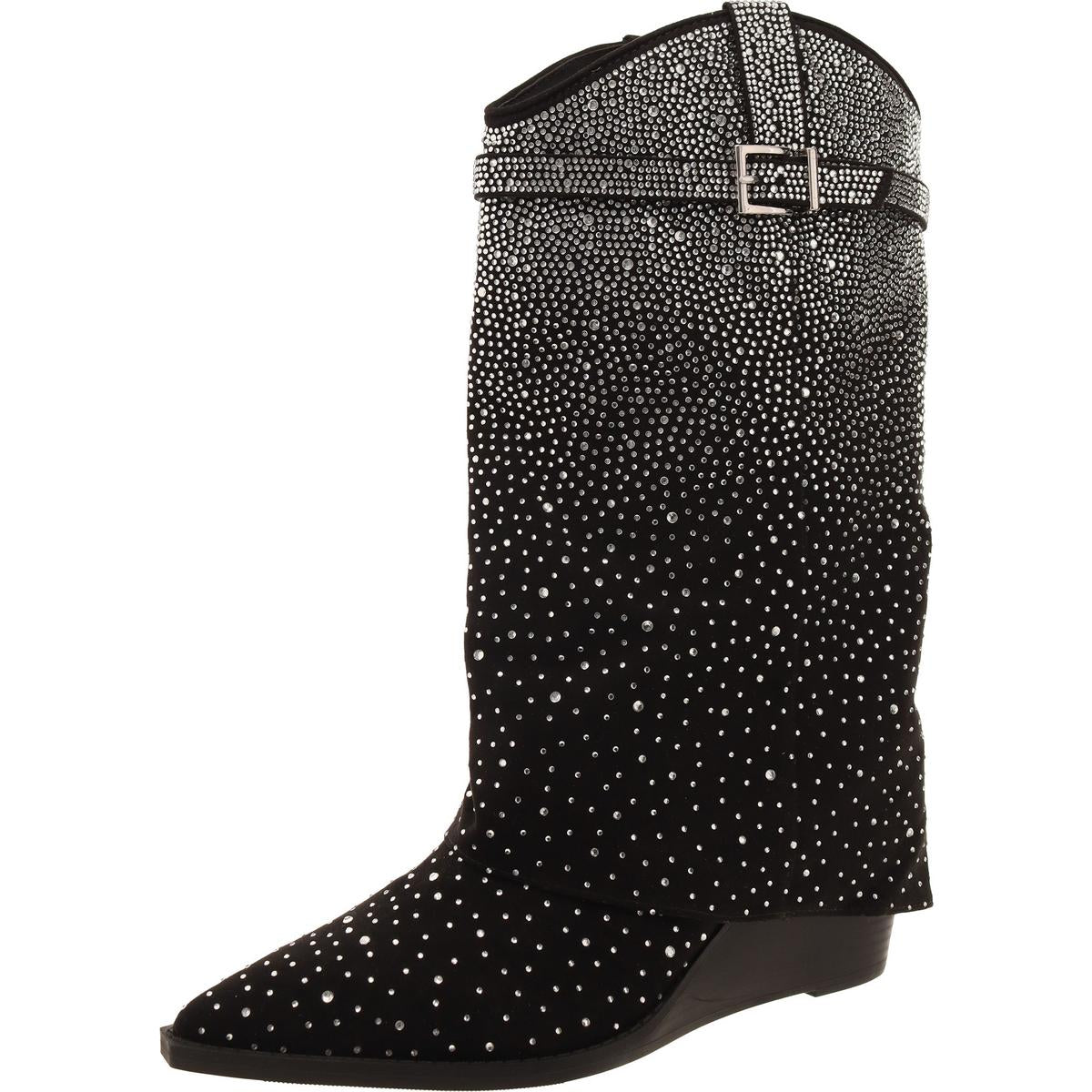 Joe-R Womens Rhinestone Square Toe Cowboy, Western Boots