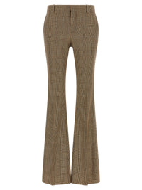SAINT LAURENT Saint Laurent Women Prince Of Wales Houndstooth Trousers