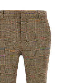SAINT LAURENT Saint Laurent Women Prince Of Wales Houndstooth Trousers