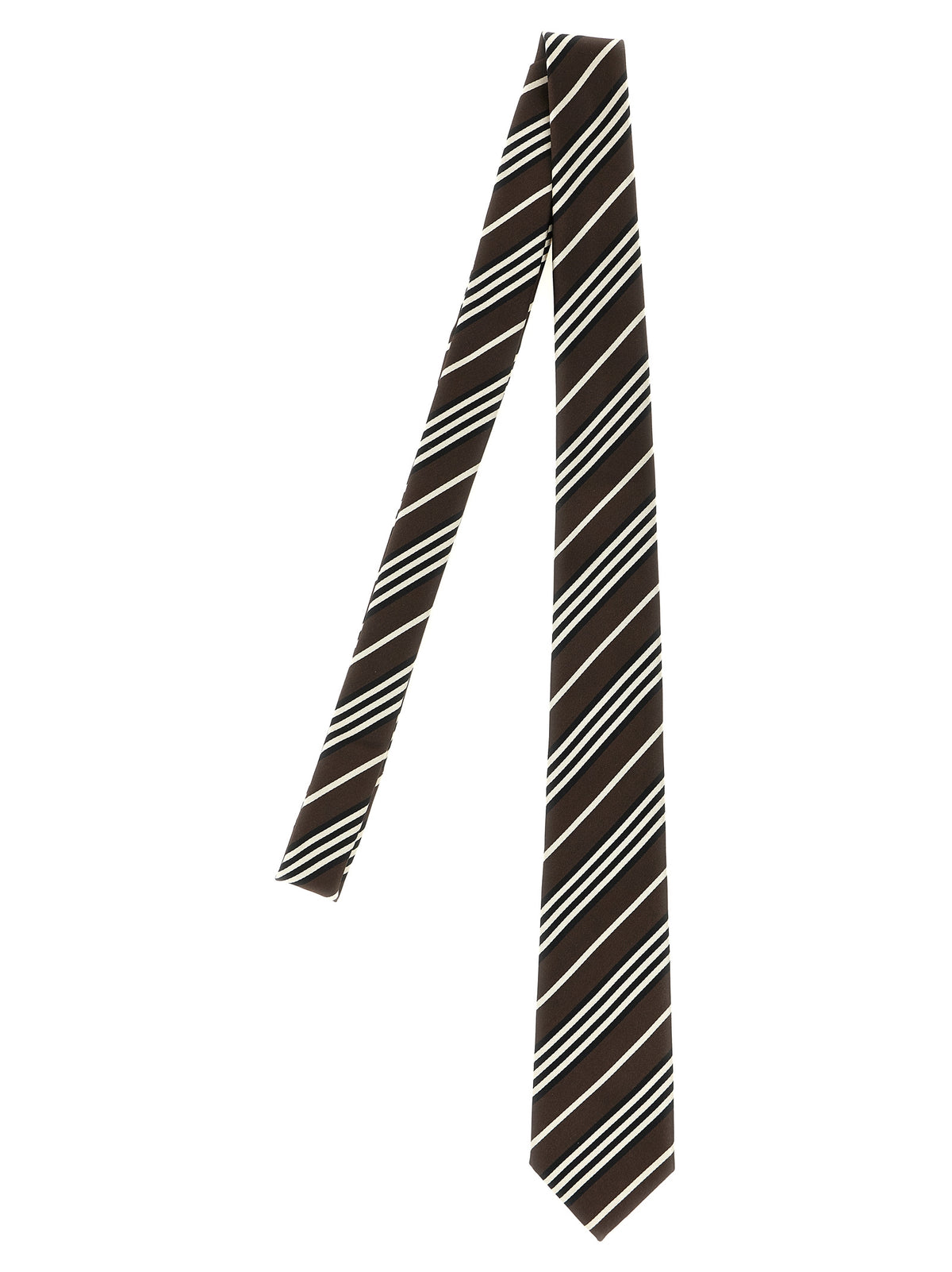 Saint Laurent Men Diagonal Striped Tie