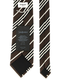Saint Laurent Men Diagonal Striped Tie