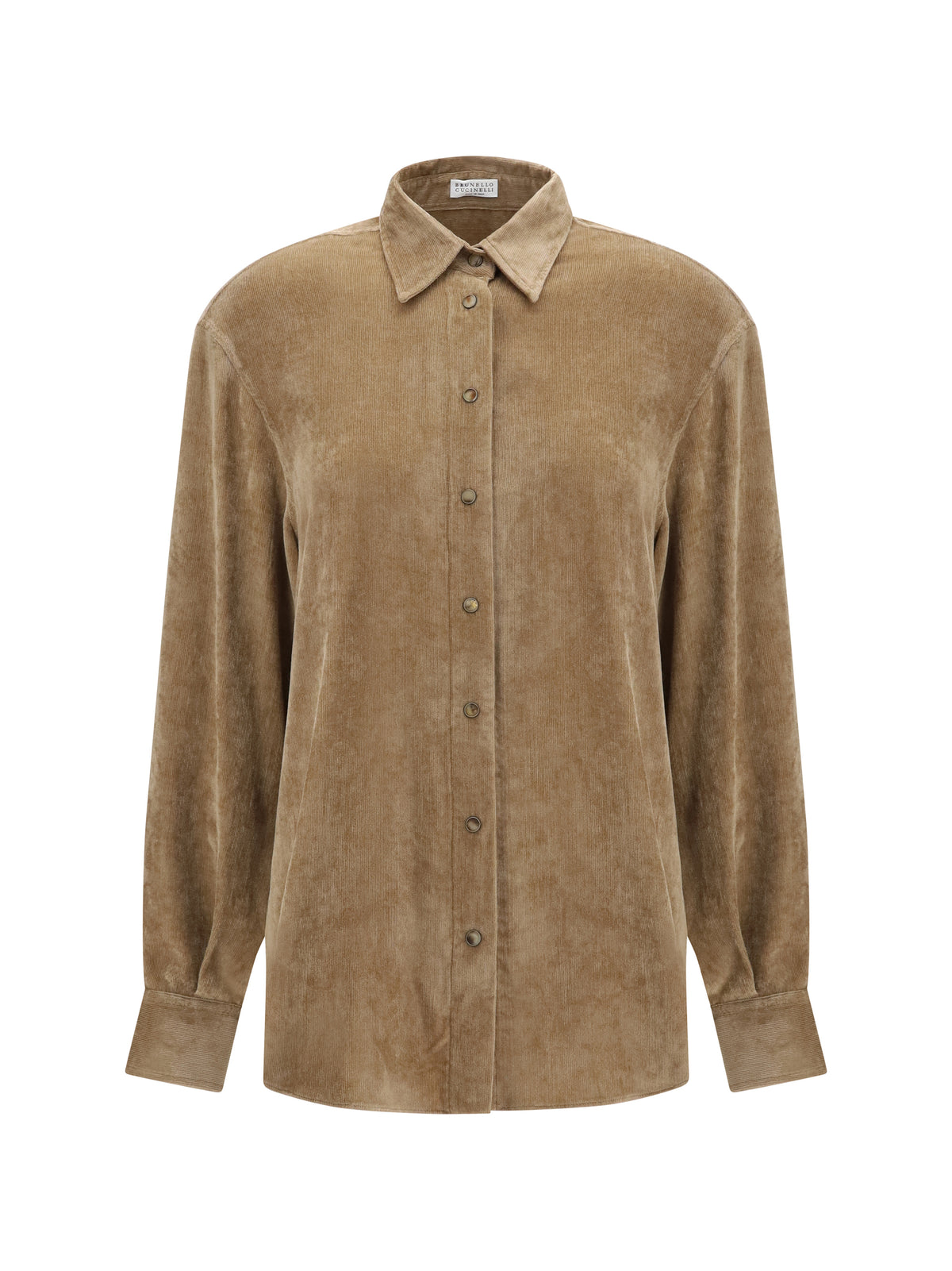 BRUNELLO CUCINELLI Brunello Cucinelli Women Snap-Button Shirt In Cashmere Blend