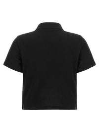 SAINT LAURENT Saint Laurent Women 'Cassandre' Crop Polo Shirt