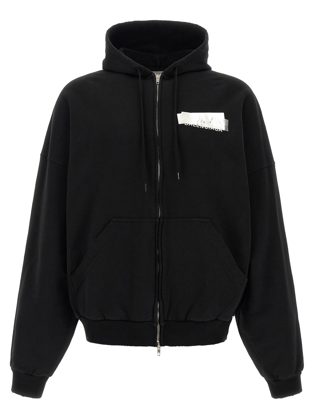 Balenciaga Men 'Silver Tape' Hoodie