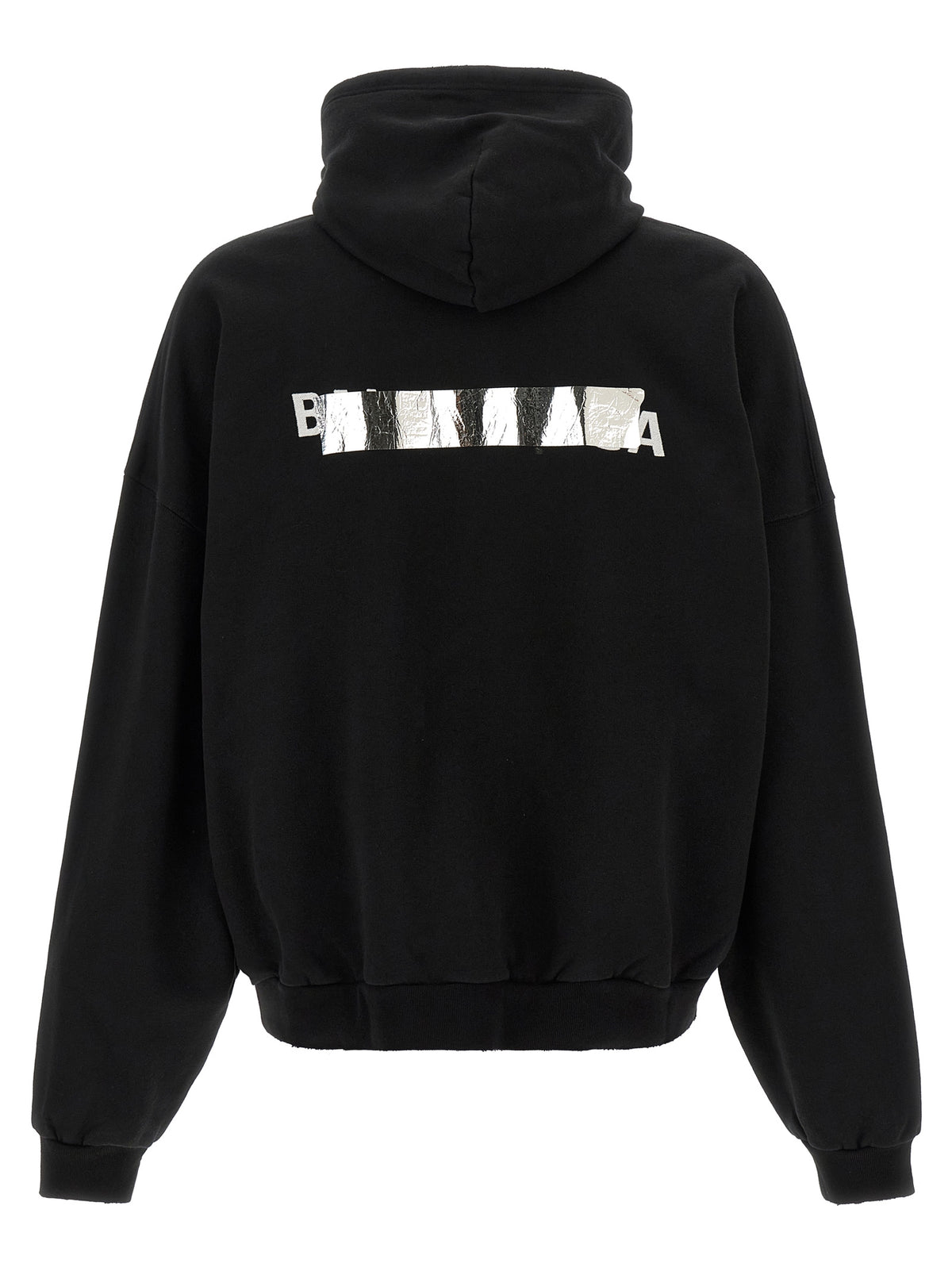 Balenciaga Men 'Silver Tape' Hoodie