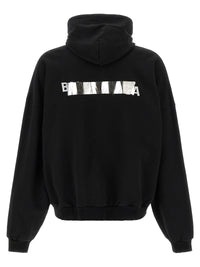 Balenciaga Men 'Silver Tape' Hoodie