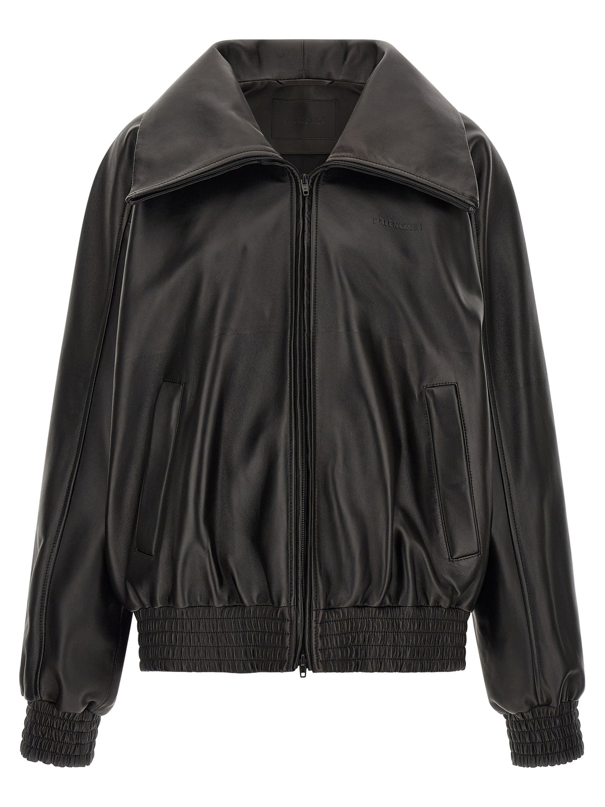 Balenciaga Men Black Leather 'Le City' Jacket