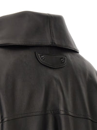 Balenciaga Men Black Leather 'Le City' Jacket