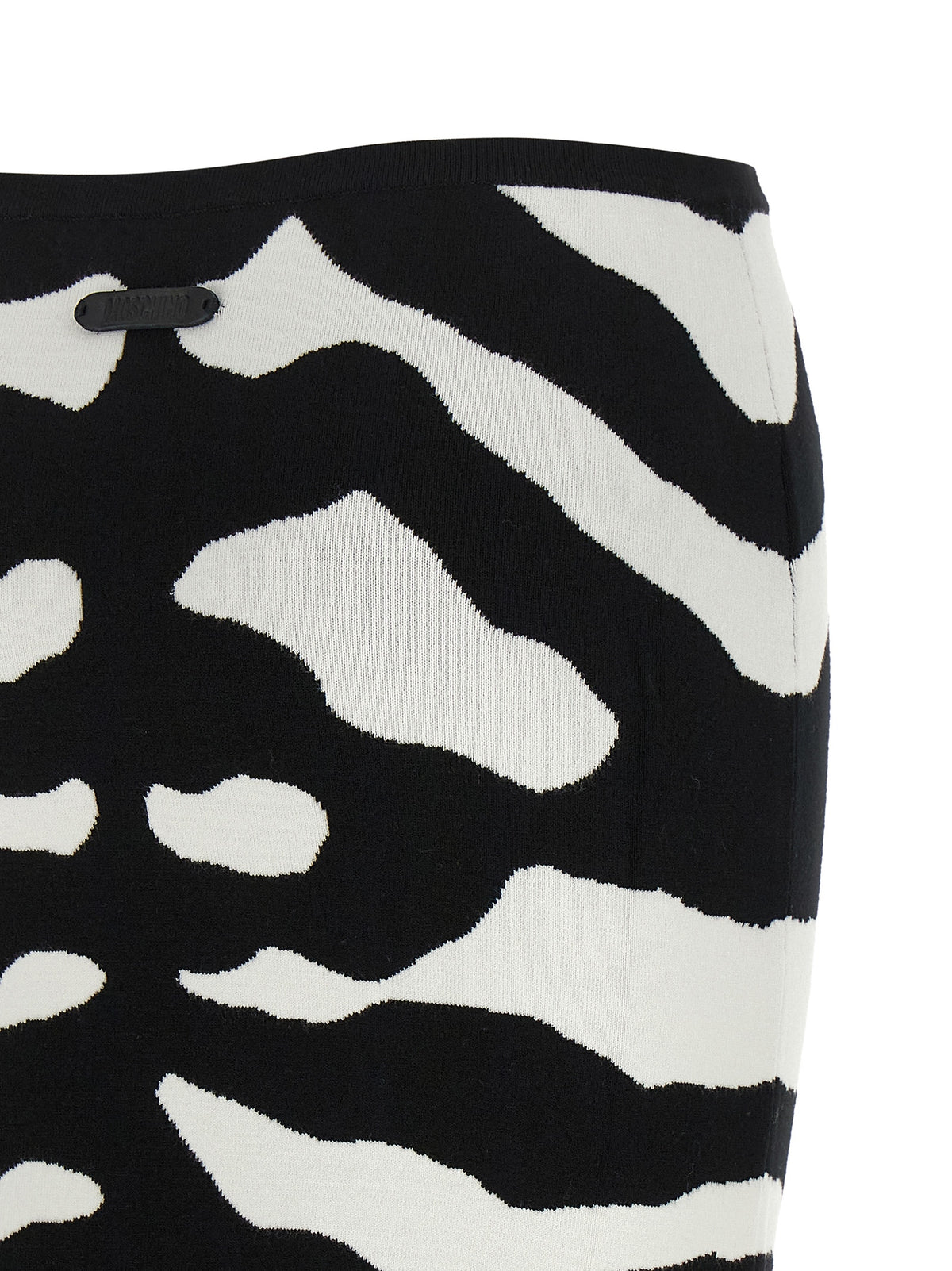 Moschino Women Zebra Intarsia Skirt